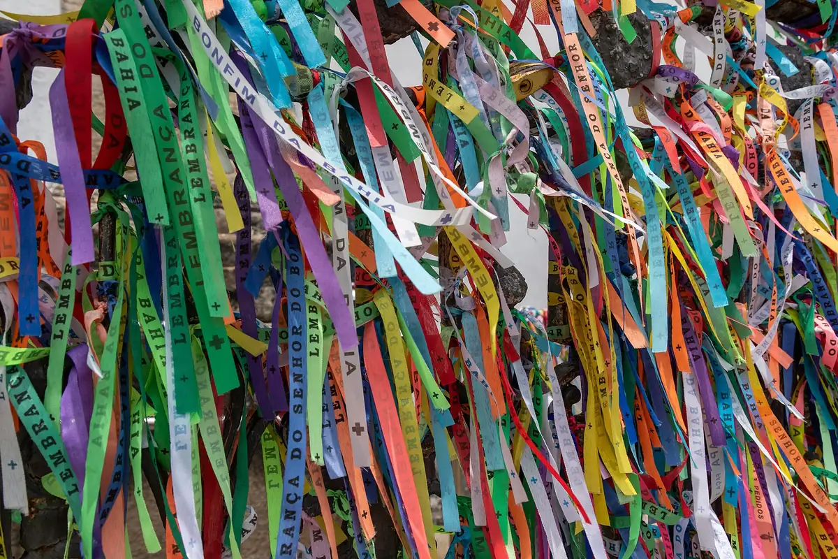 Colourful Bonfim ribbons